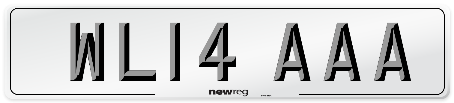 WL14 AAA Number Plate from New Reg